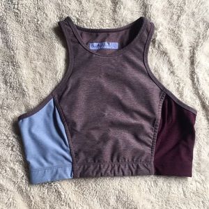 Rare tricolor Outdoor Voices Athena Crop